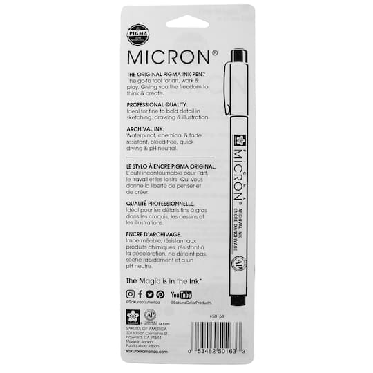 Pigma® Micron® Fine & Bold Line Ink Pen Set